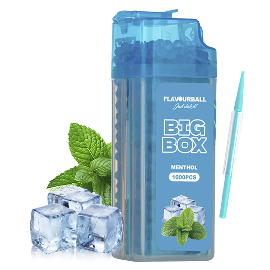 Flavourball - Menthol Aroma Klik Big Box 1000 stk - Aroma Kugler